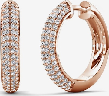 ROUGEMONT Jewellery Earrings 'Funkelnde Creolen Ohrringe Louisa' in Gold: front