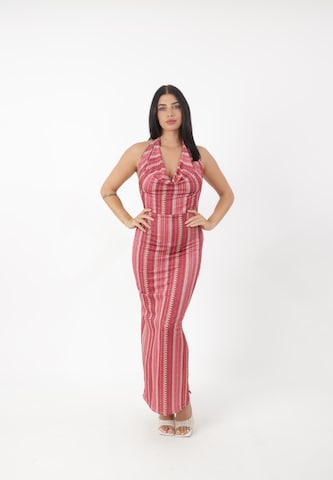 Elara Jurk in Rood: voorkant