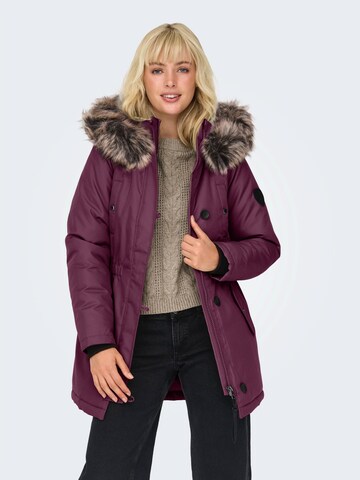 ONLY Téli parka 'ONLIRIS' - lila: elől