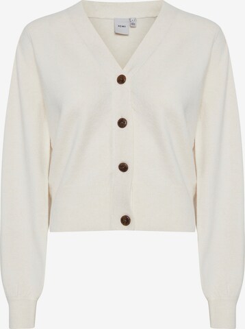 ICHI Knit Cardigan 'Kate' in White: front