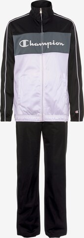 Champion Authentic Athletic Apparel Tracksuit in Black: front