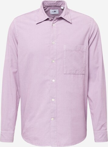 Regular fit Camicia 'New Arne' di NN07 in lilla: frontale