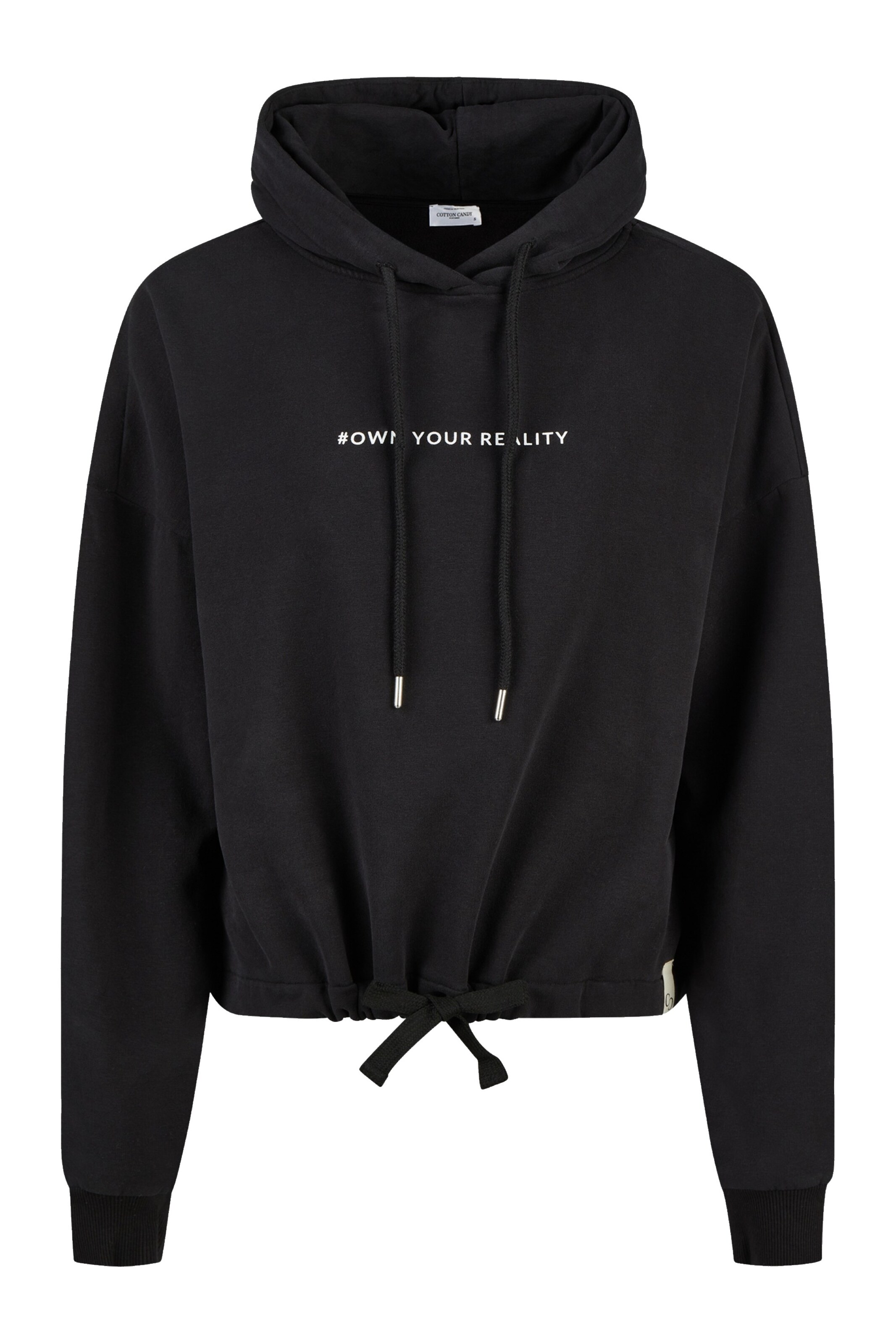 Cotton Candy Sweatshirt in Zwart: voorkant