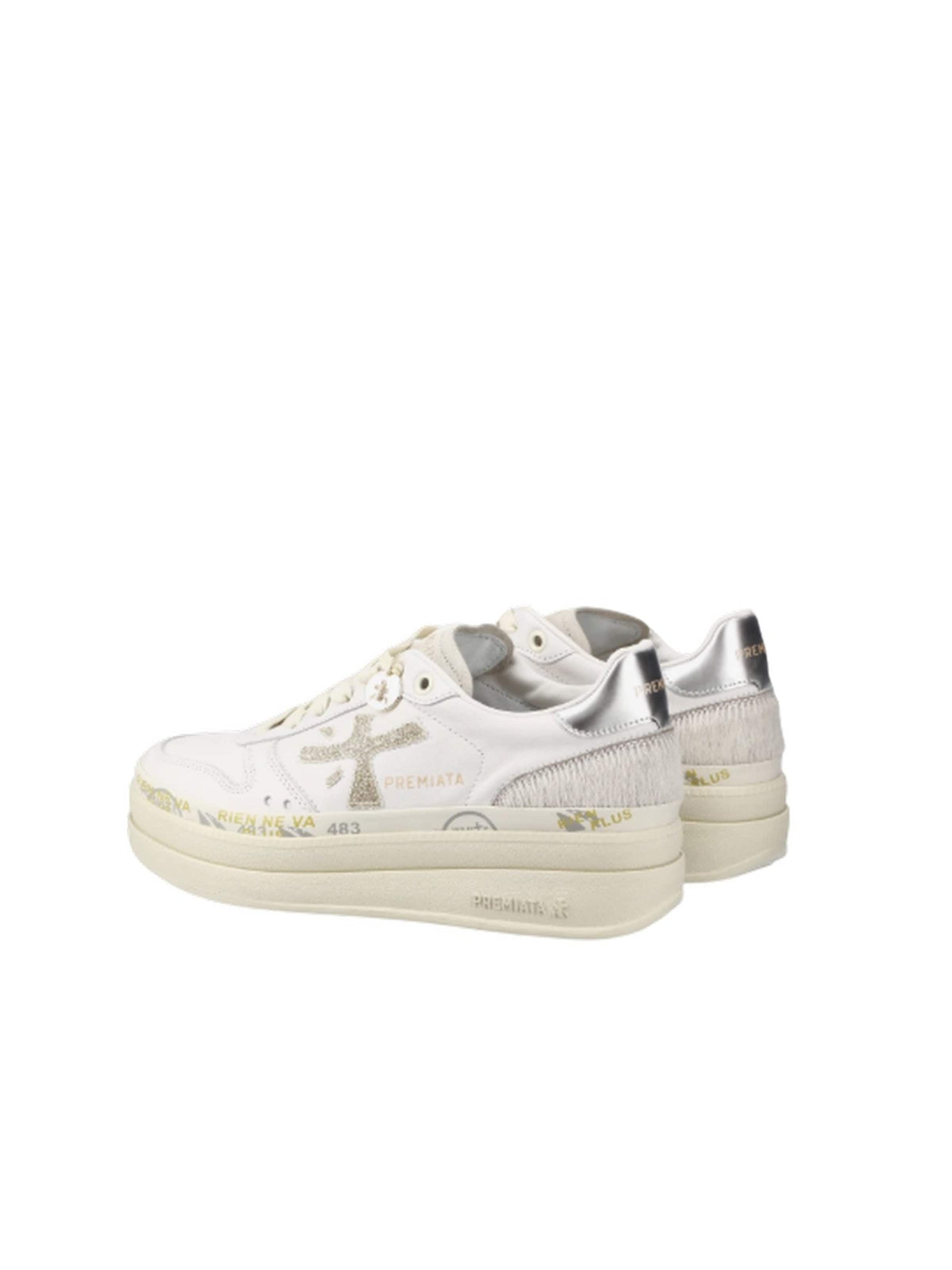 Premiata Athletic Shoes in White