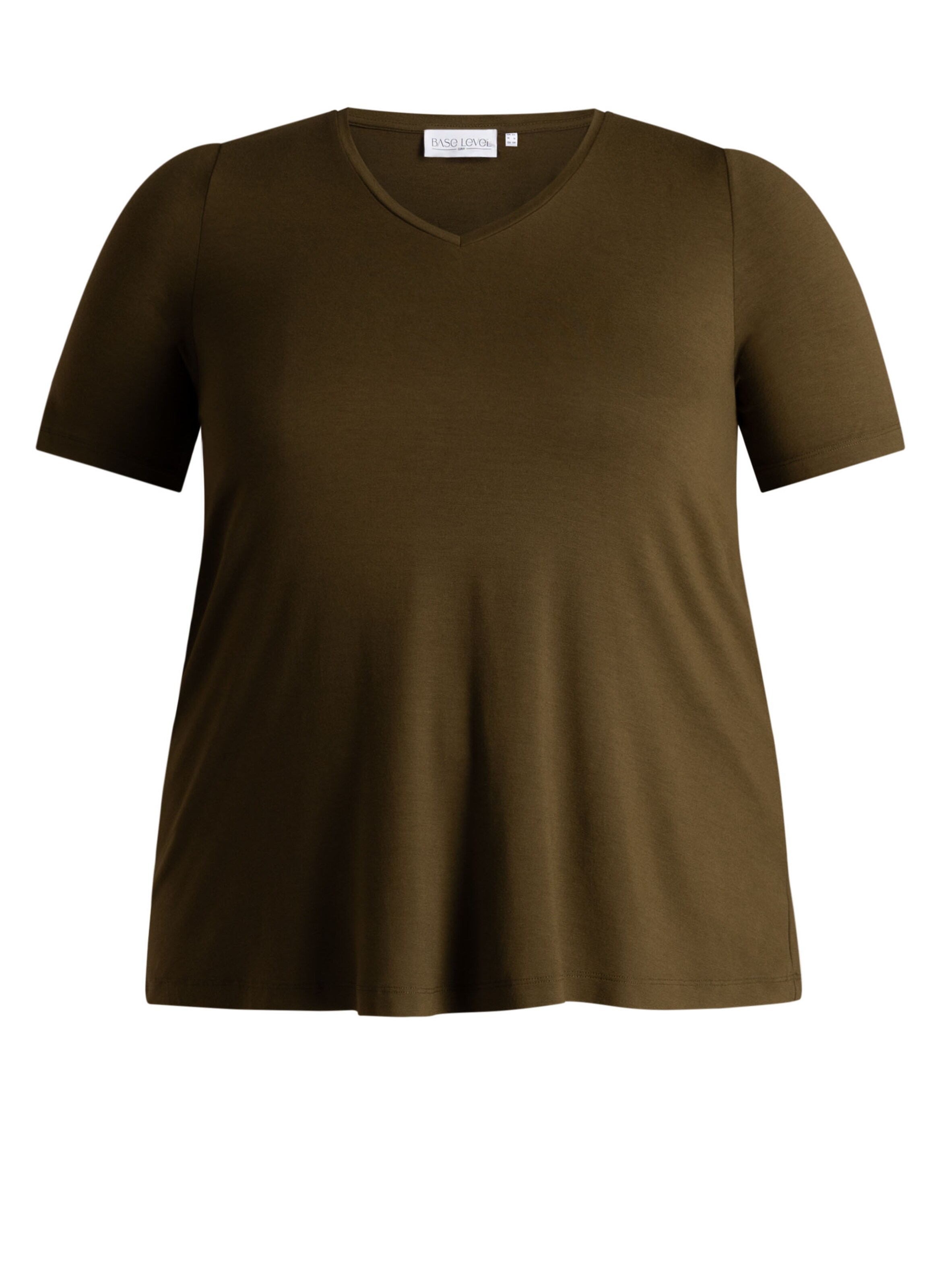 BASE LEVEL CURVY Shirt in Green: front