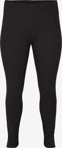 Zizzi Skinny Leggings in Schwarz: predná strana