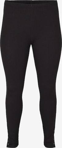 Zizzi Skinny Leggings in Zwart: voorkant