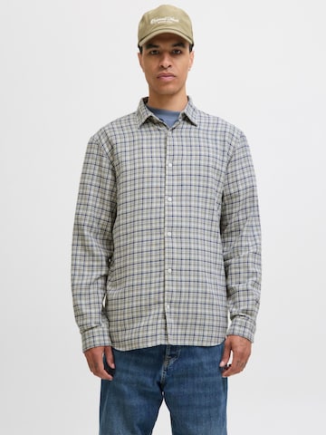 Coupe regular Chemise JACK & JONES en bleu : devant