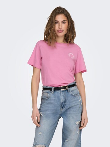 rozā JDY T-Krekls 'TOKOY FELISA': no priekšpuses