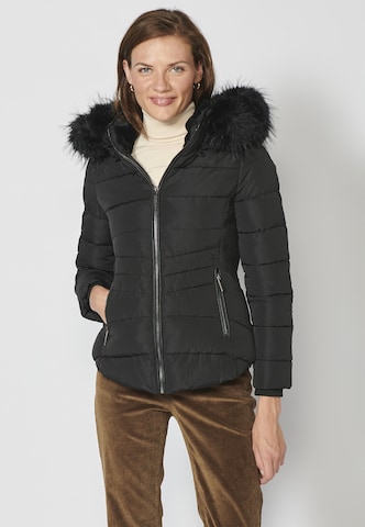 KOROSHI Winterjacke in Schwarz