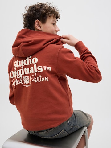 Sweat Jack & Jones Junior en marron : devant