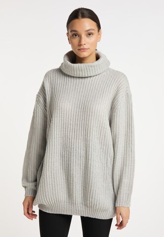 Pullover extra large di RISA in grigio: frontale