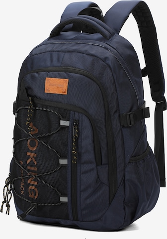 Aoking Backpack in Blue: front