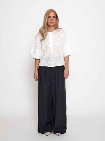 Chemisier 'Odessa' Peppercorn en blanc