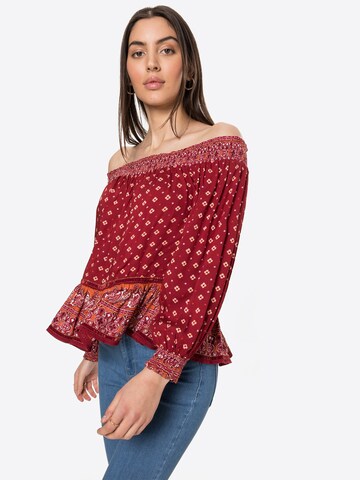 Superdry - Blusa 'Ameera' em vermelho: frente