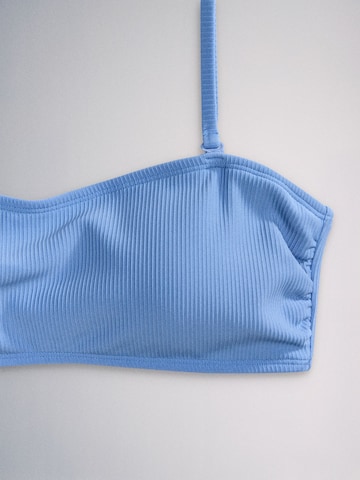 The Set Bandeau Góra bikini w kolorze niebieski