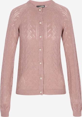 DreiMaster Vintage Gebreid vest 'Vintage' in Lila: voorkant