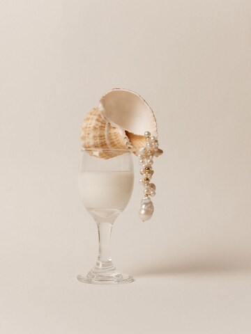 Boucles d'oreilles 'Max en perles' LA MAISON GISEL B. en blanc