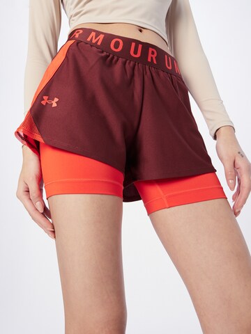 UNDER ARMOUR Regular Sporthose 'Play Up' in Rot