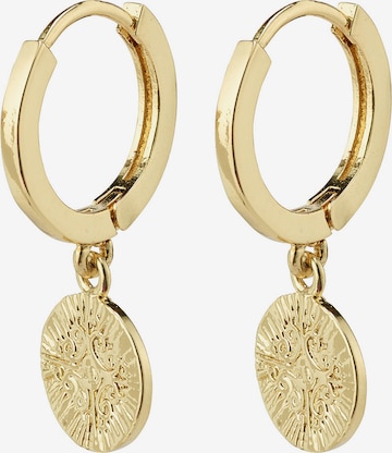 Boucles d'oreilles Pilgrim en or : devant