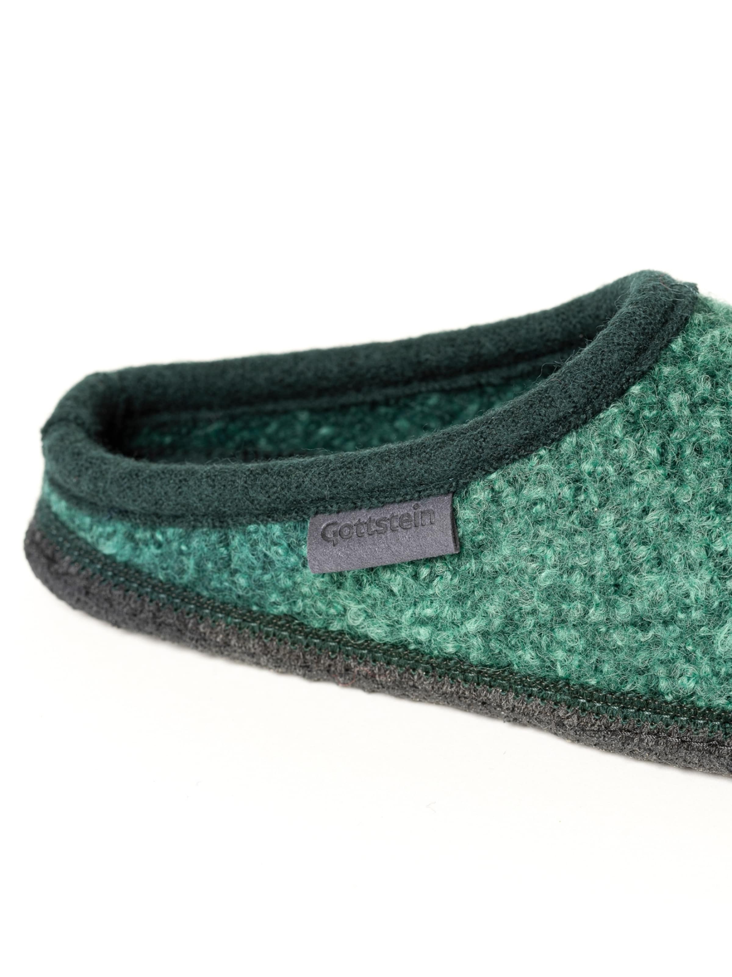 Gottstein Hausschuh 'Walkpantoffel Wool Venture Low'‌‌‌ in Grün