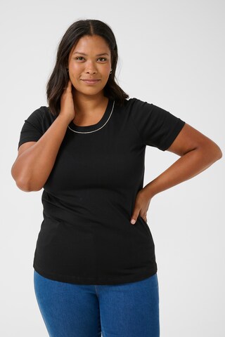 KAFFE CURVE Shirt 'KC Viana' in Zwart: voorkant