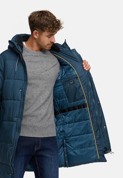 INDICODE JEANS Winterjas 'Studs' in de kleur Blauw, Productweergave