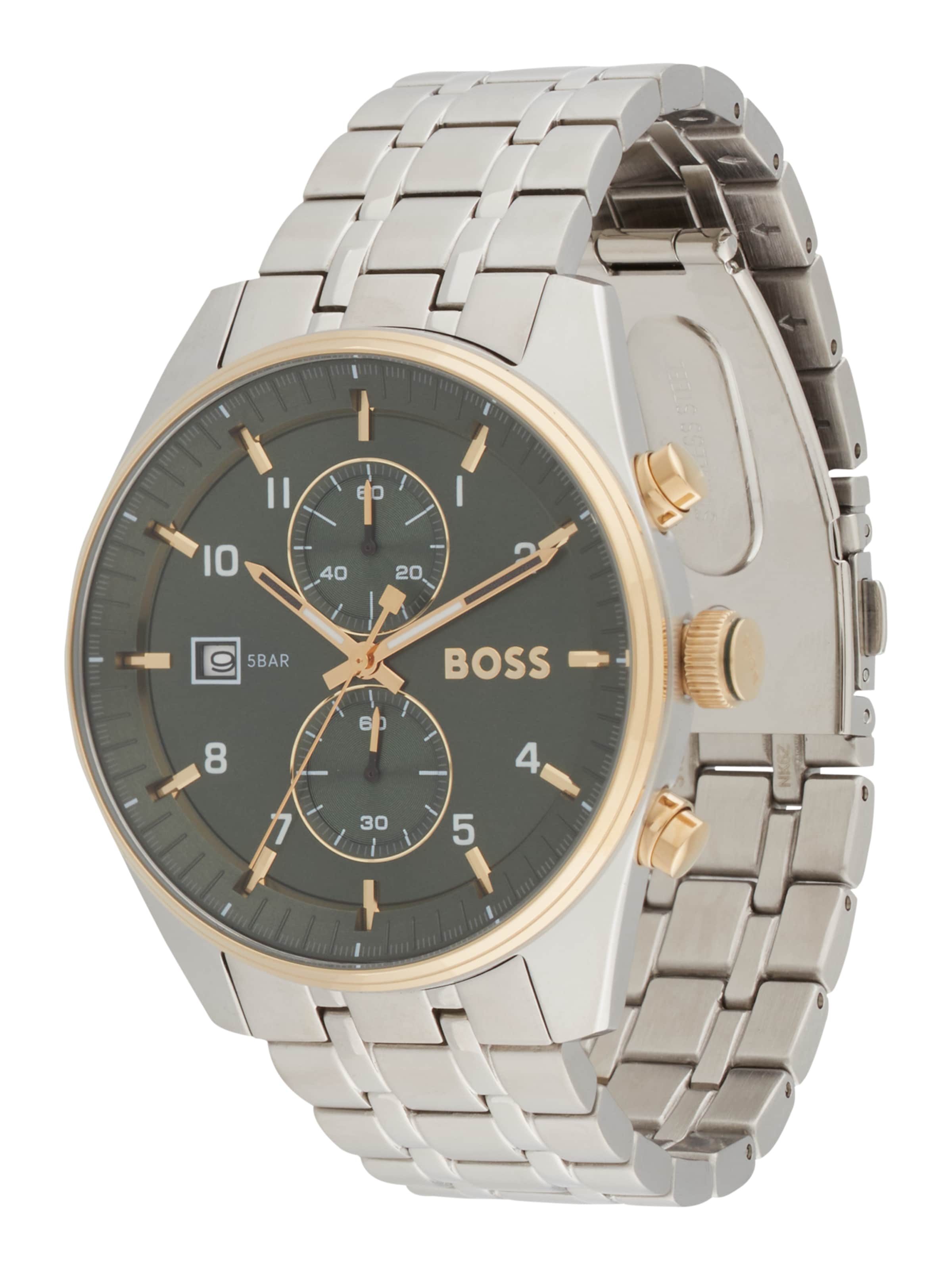 BOSS Analógové hodinky 'SKYTRAVELLER' - Strieborná: predná strana