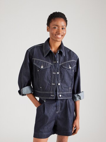 BOSS Демисезонная куртка в Синий: спереди