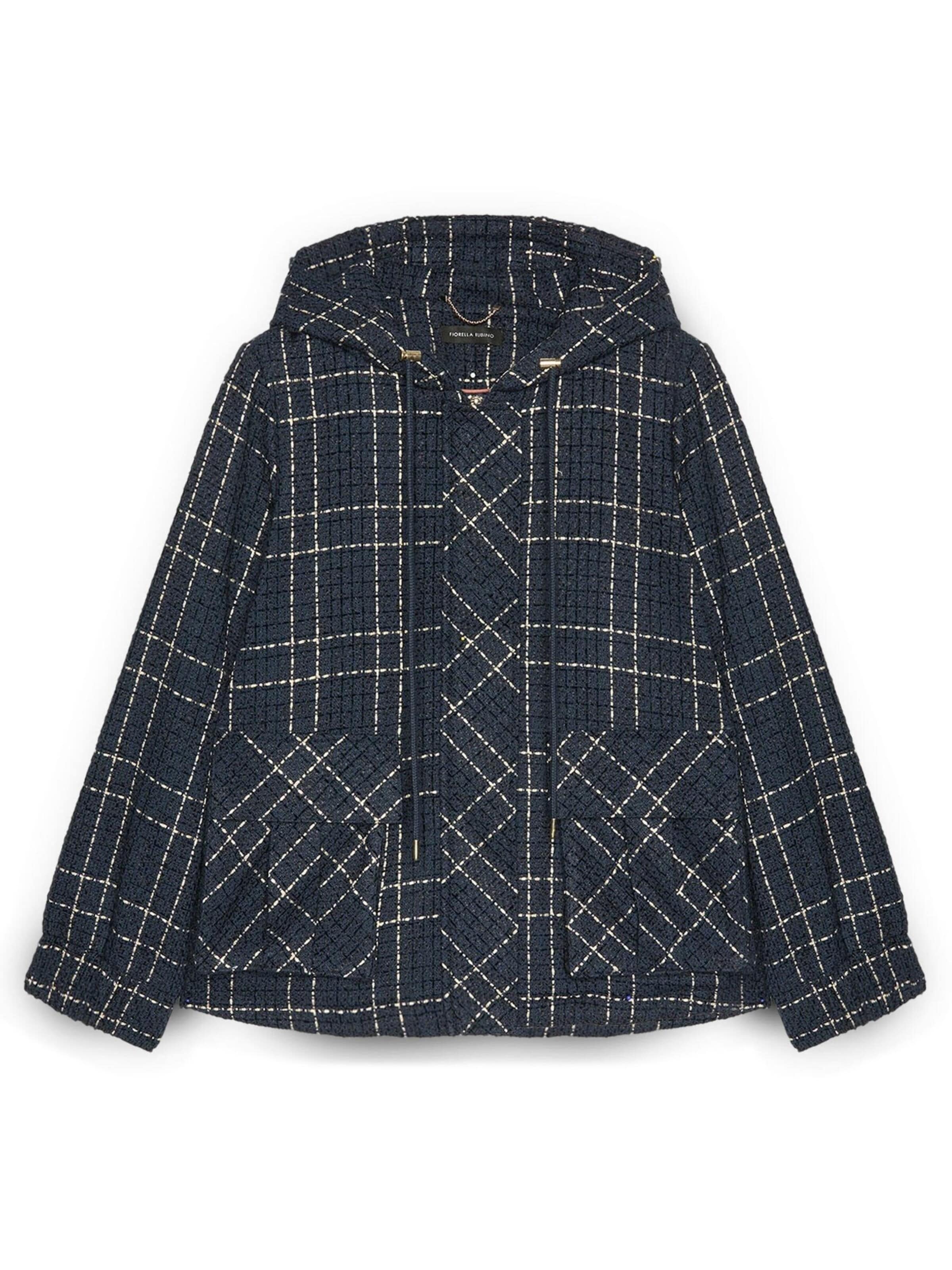 Fiorella Rubino Winter Coat in Blue: front