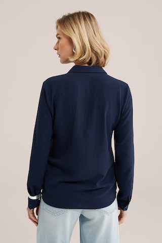 WE Fashion Bluse in Blau
