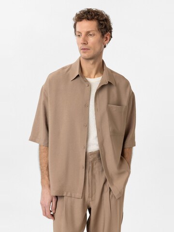 Antioch Comfort fit Button Up Shirt 'Ricardo' in Brown