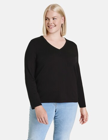 Pullover di SAMOON in nero: frontale