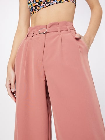 ONLY Wide leg Pleat-Front Pants 'PAYTON-MAIA' in Pink