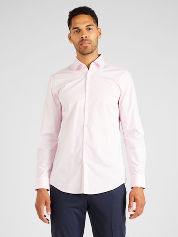 HUGO Slim Fit Hemd 'Jenno' in Pink: predná strana