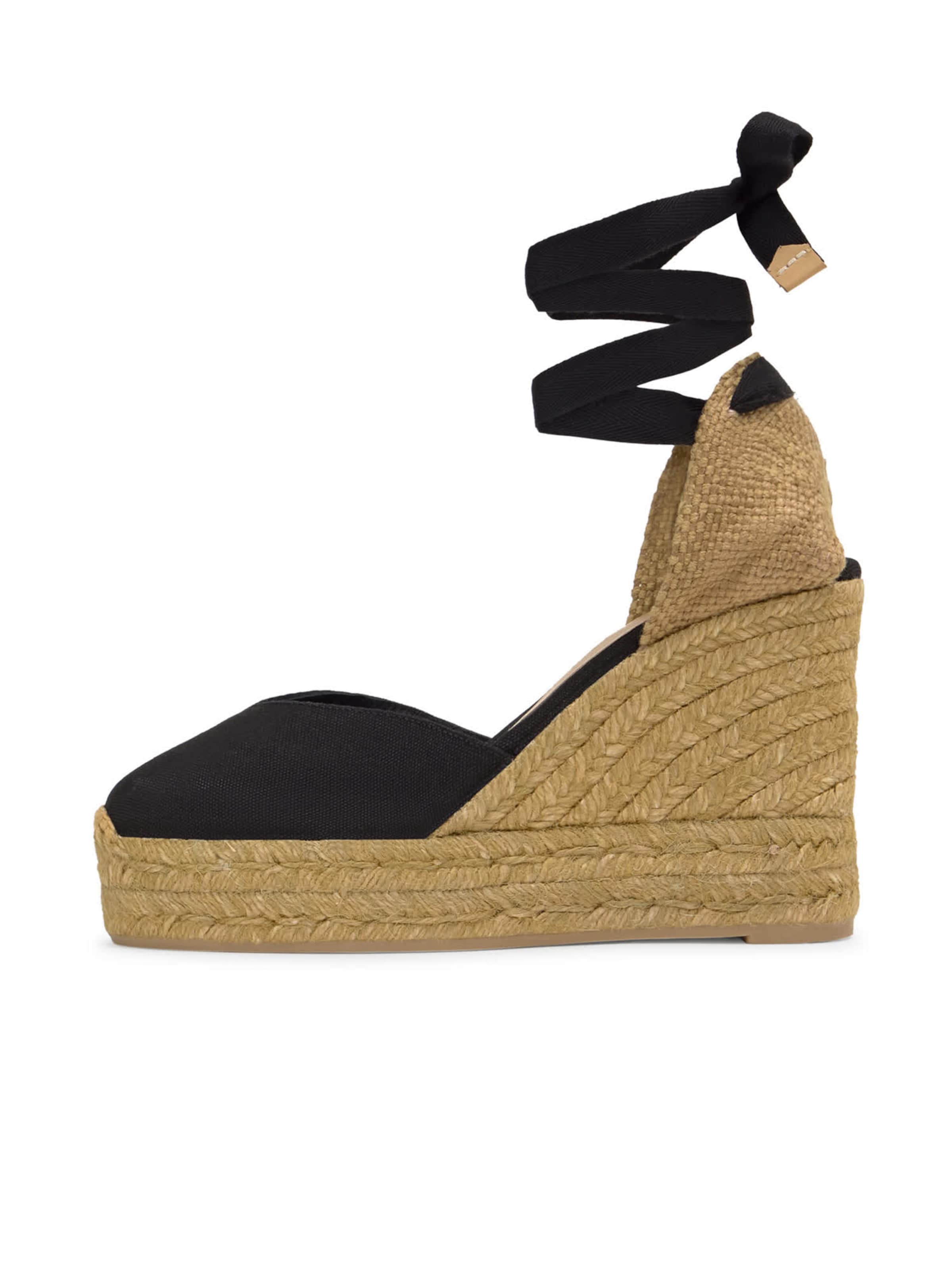 Castañer Espadrillaer 'CHIARA' i sort: forside