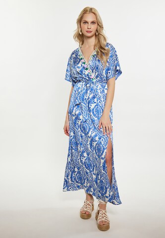 Robe IZIA en bleu : devant