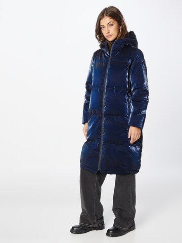 Y.A.S Winter Coat 'MEDINI' in Blue: front