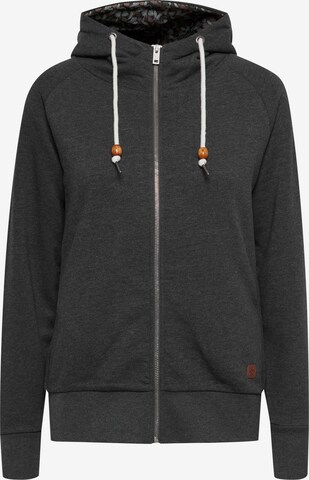 Oxmo Sweatjacke 'ULLA' in Grau: predná strana