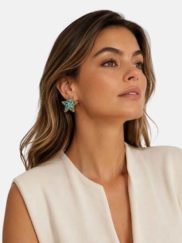 RteRme Earrings 'Mar' in Blue: front