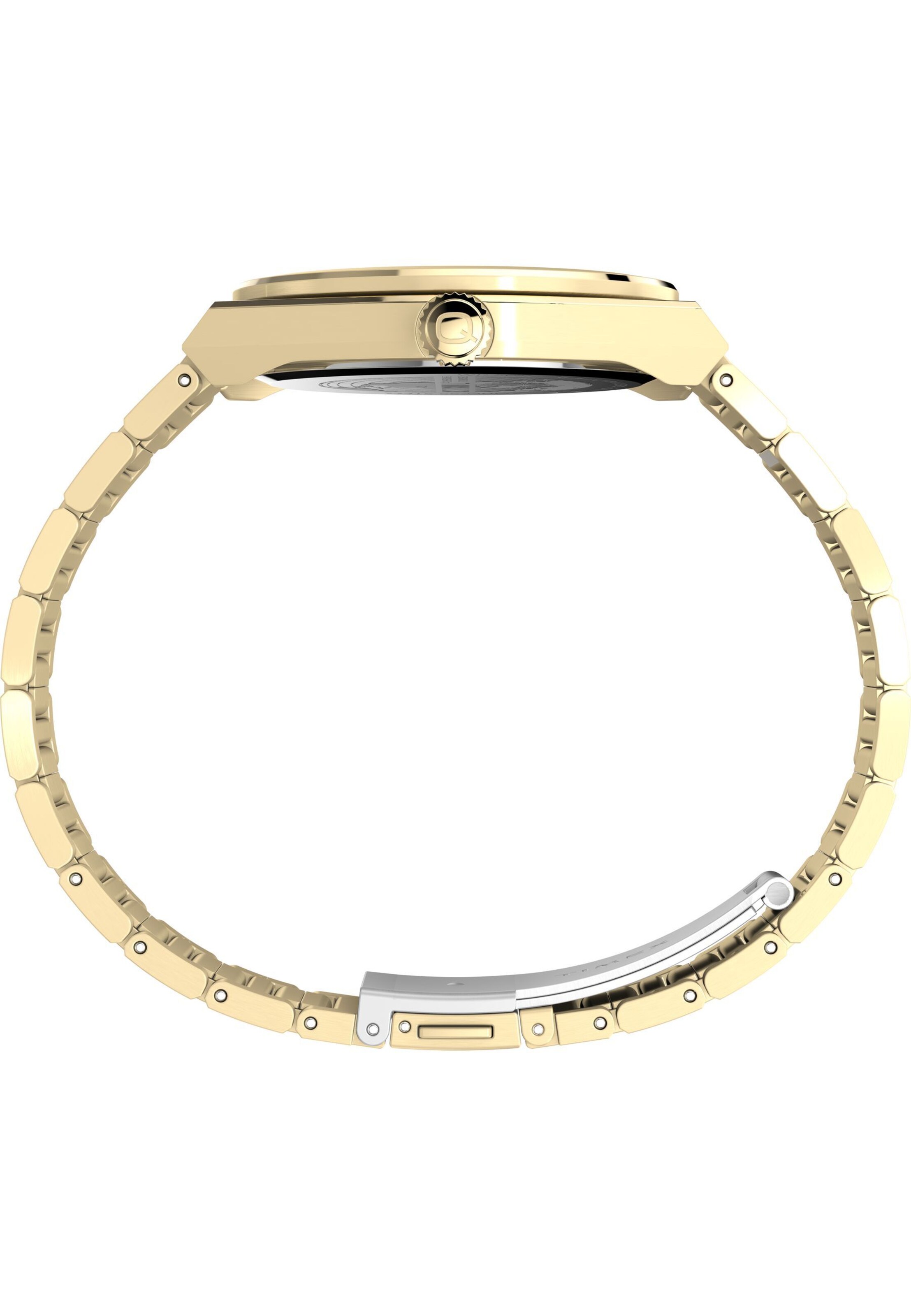 TIMEX Analoog horloge 'Q Timex® Continental Day and Date' in Goud