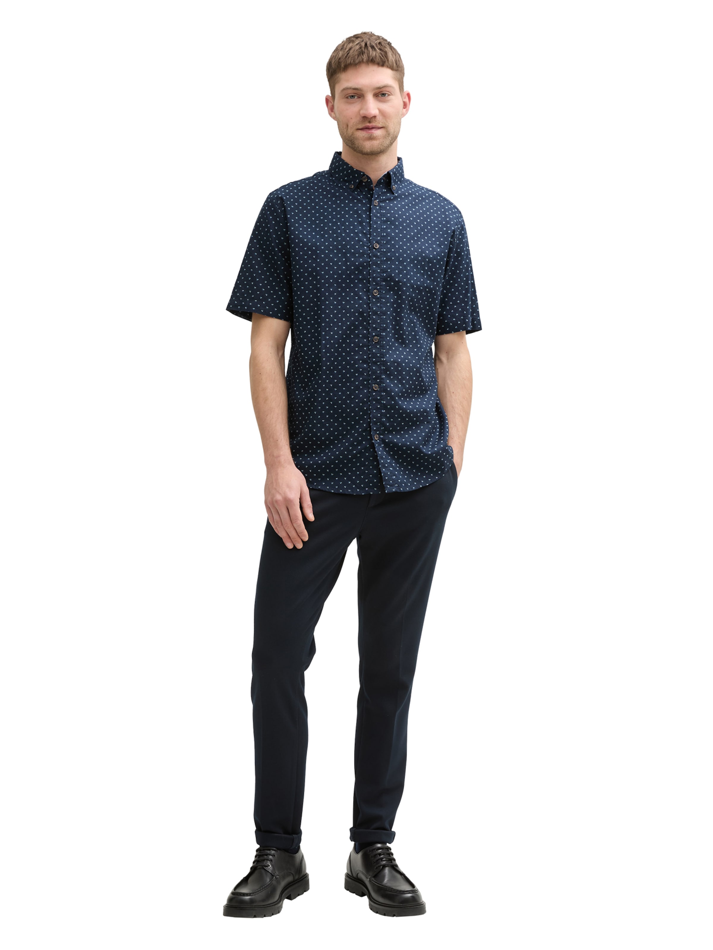 TOM TAILOR Regular Fit Hemd in Blau