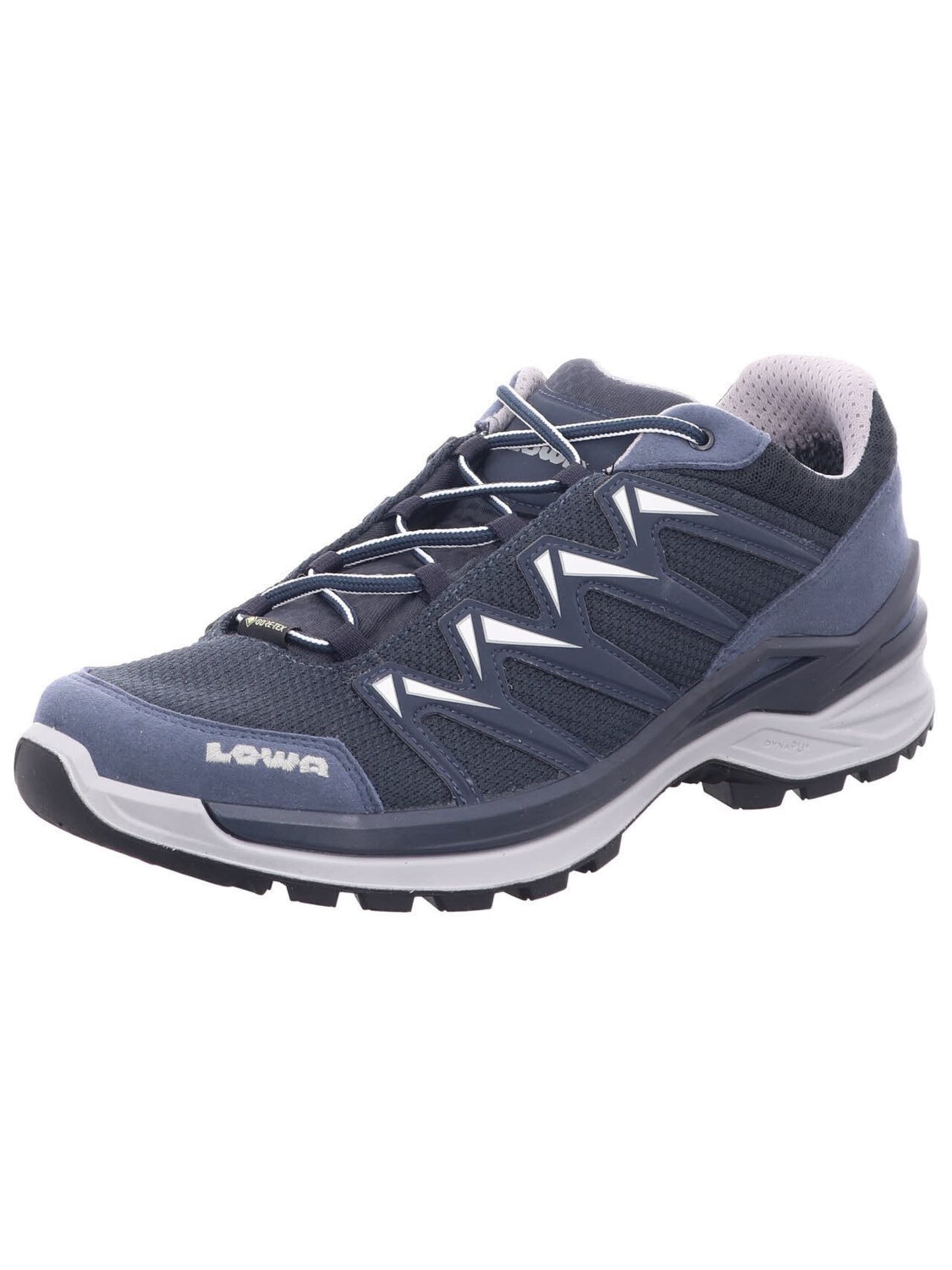 LOWA Loopschoen 'Schnürschuh Herren 310709/7910 Kunststoff (Synthetik) in blau' in Blauw: voorkant