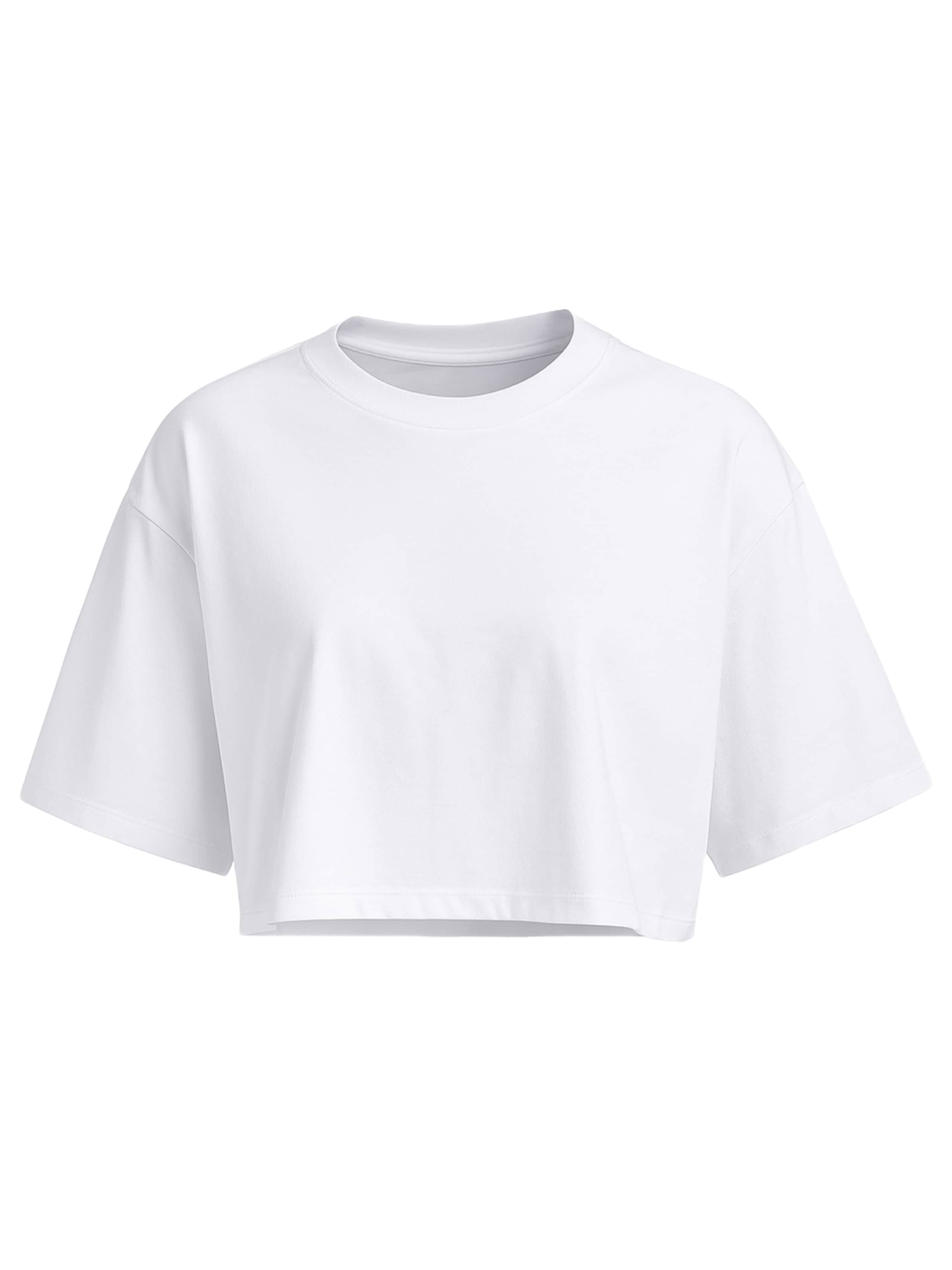 T-shirt Justever en blanc : devant