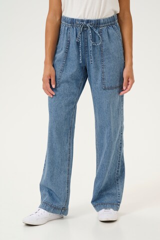 CULTURE Regular Trousers 'adele' in Blue: front