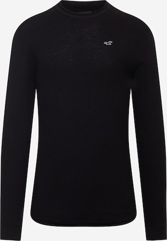 HOLLISTER Sweater in Black: front