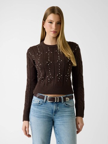 GUESS Pullover in Braun: Vorderseite