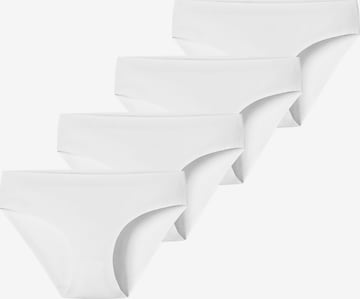 Slip ' Invisible Cotton ' SCHIESSER en blanc : devant