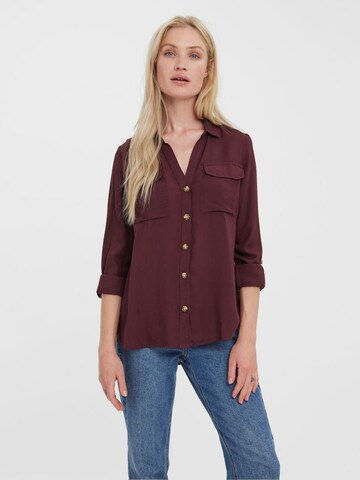 VERO MODA Bluse 'VMBUMPY' in Rot: Vorderseite