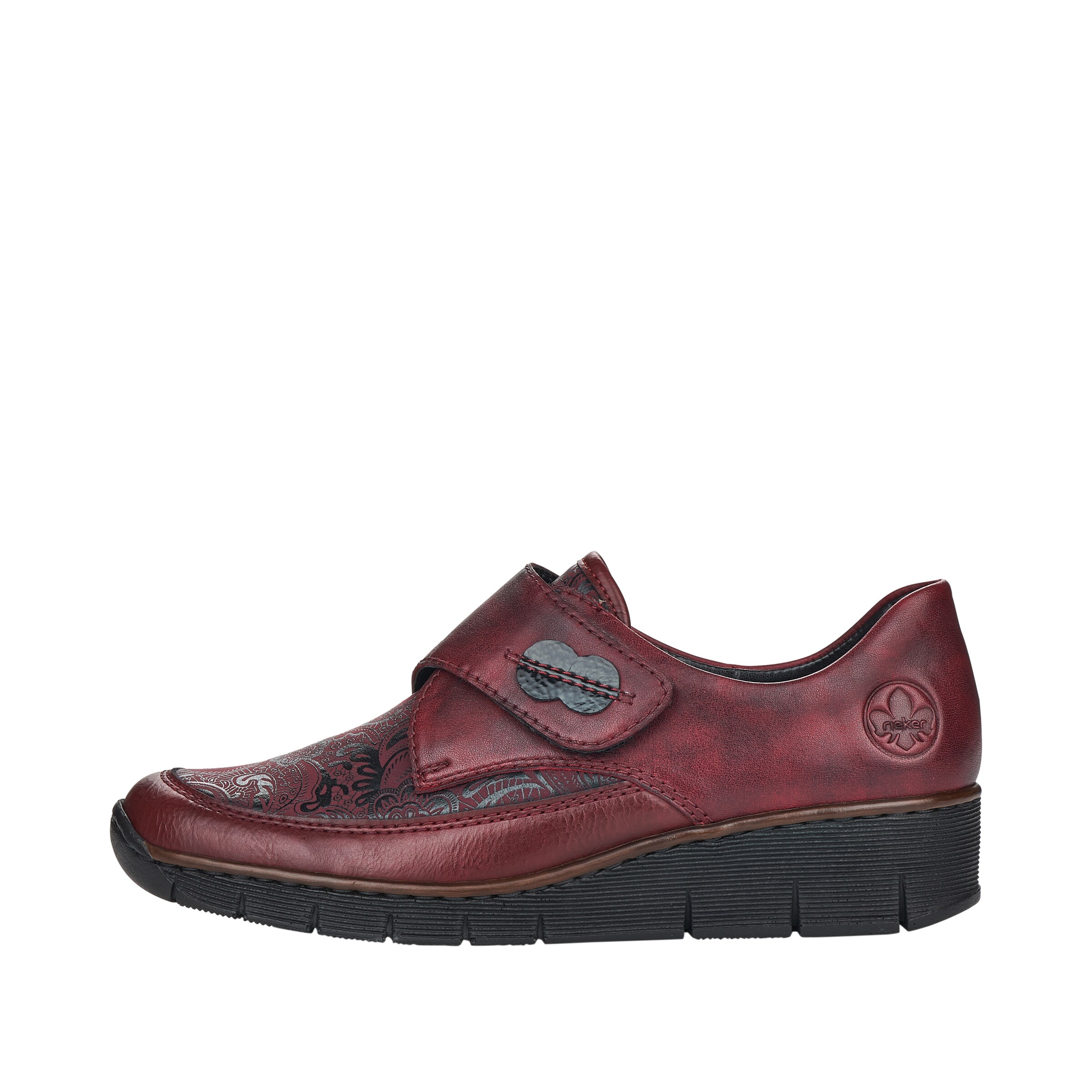 Chaussure basse Rieker en rouge